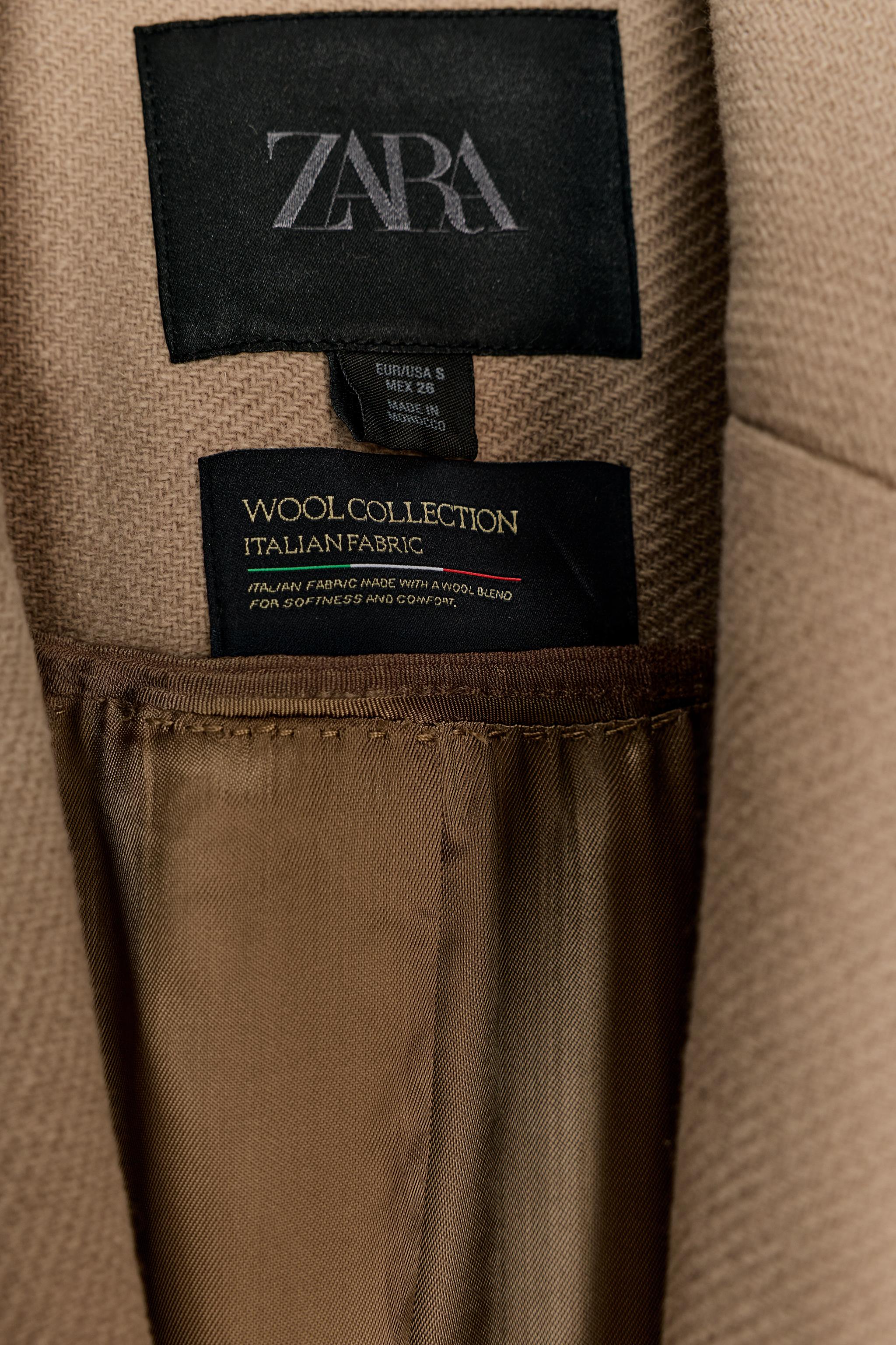 MANTEAU MÉLANGE LAINE CEINTURE ZW COLLECTION